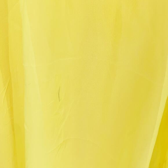 MAC DUGGAL Dress Size 14 / 14W Evening Gown Yellow NEW V Neck Slit - Picture 6 of 9